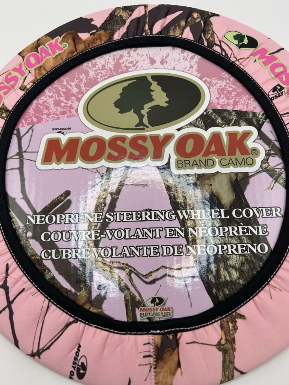 Mossy Oak Pink Camo MSW4407 Neoprene Steering Wheel Cover New Camouflage Car - Picture 4 of 10